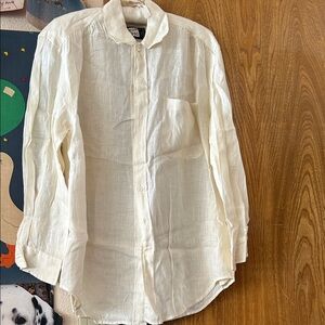 Ralph Lauren Ivory Button-Up Blouse